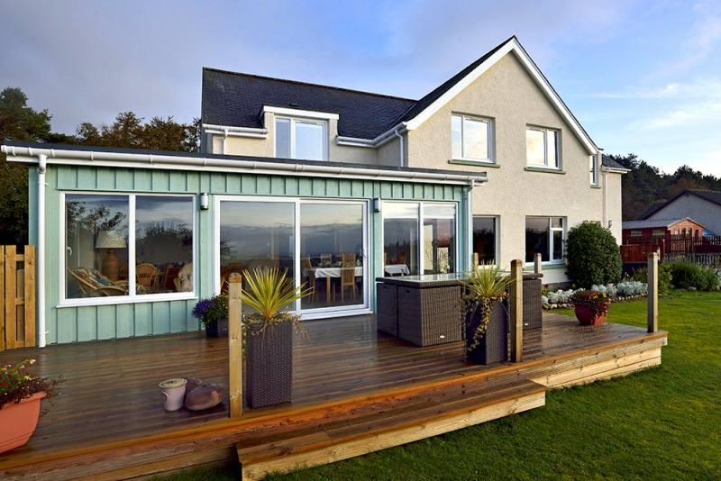 Decking outside breakfast room